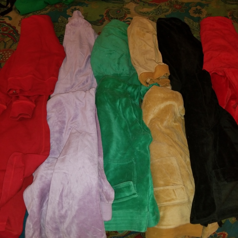 Assorted warmup suits